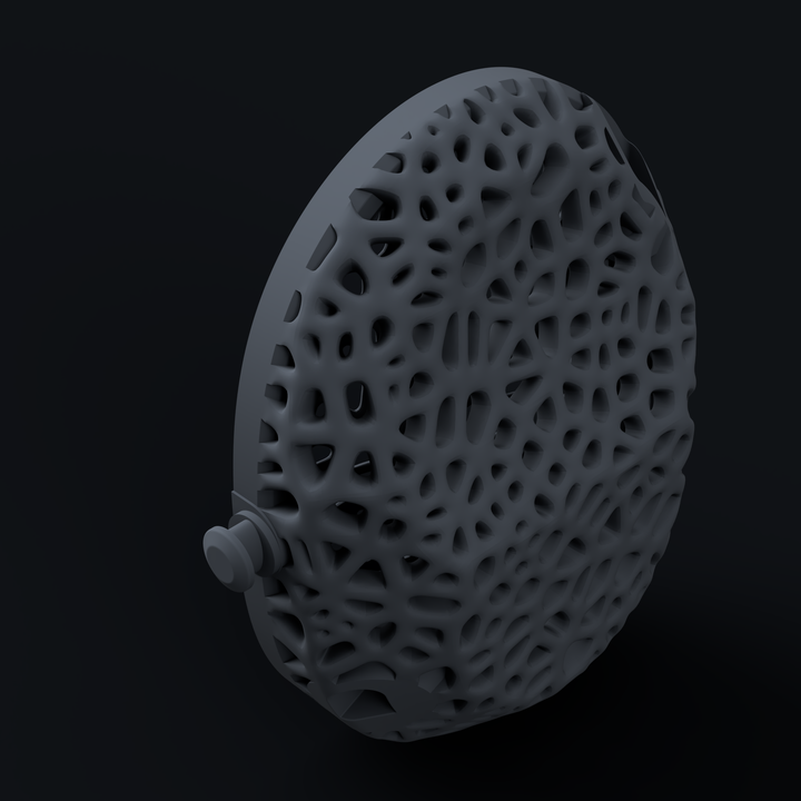 TRIBOK Lattice-Headset-Earcup, anthrazit, Drei-Viertel-Ansicht